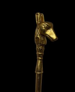 Sceptre staff, Head of Anubis Waz sceptre. Ancient Egyptian waz-scpetre - Image 5