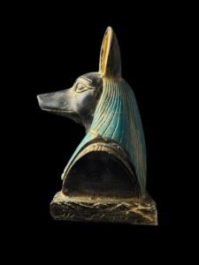 Egyptian God Anubis Bust: Altar Statue - Image 5