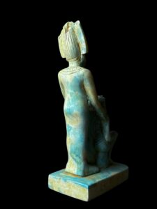 Flame Stone Egyptian God Osiris Statue: Unique Statuette - Image 5