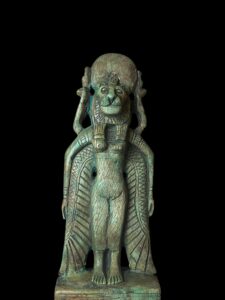 Goddess Sekhmet statue made in Egypt from Flame stone - Image 5