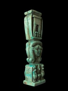 Handmade Flamestone Goddess Hathor & Maat Statuette - Image 5