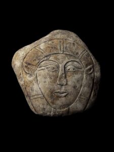 Carved Rock Goddess Hathor Statue: Egyptian Museum Replica - Image 5