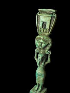 Manifest Handmade Goddess Hathor Statuette , Statue for the Egyptian Goddess Venus - Image 5