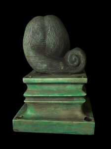 Handcarved Flamestone Egyptian Queen Statue: Ancient Afrocentric Decor - Image 5