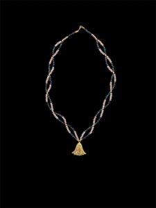 Egyptian Lotus Flower Necklace: Beaded Charm, Made in Egypt - Image 5