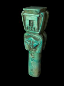 double statues Handmade Goddess Hathor Statuette , Statue for the Egyptian Goddess Venus - Image 5