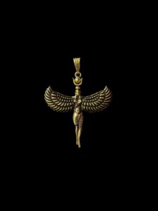 Rare Goddess Isis Pendant, Divine Isis Amulet, For Inner Strength and Wisdom, Ideal Gift for Spiritual Seekers, Made in Egypt, Hathor crown - Image 5