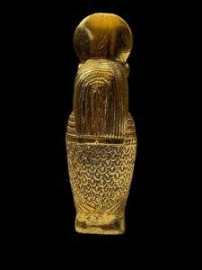Gold Leaf Sekhmet Statue: Egyptian Goddess Decor - Image 5