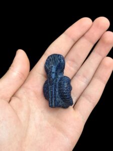 Amulet of Khnum made of Lapis Lazuli - Image 5
