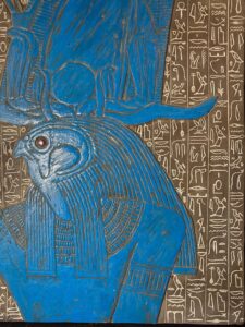 Large God Horus Wall Relief: Ancient Egyptian Art - Image 5
