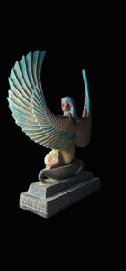 Vintage Goddess Isis statue, unique Isis goddess Statue. - Image 5