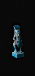 Hand-Carved Porcelain God Bes Statue: Egyptian Home Decor - Image 5