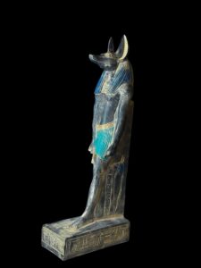 Handmade Anubis Statue - Egyptian God of the Dead - Black Basalt stone - Image 5
