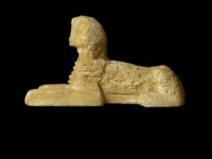 Egyptian Sphinx replica statue made of Stone, Sphinx statuette. - Image 5