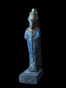 Basalt Egyptian God Osiris Statue: Unique Statuette - Image 5