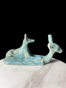 Egyptian God Anubis Statue: Hammer Stone Afterlife Decor - Image 5