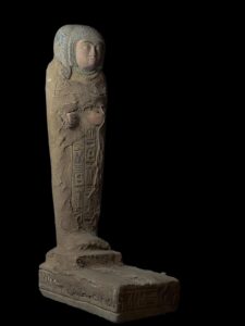 Handcarved Basalt Queen Statue: Rare Ancient Egyptian Decor - Image 5