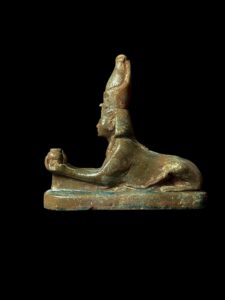 Egyptian Sphinx replica statue made of Stone, Sphinx statuette. - Image 5