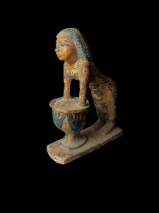 Woman making beer statue from Old kingdom, 5th Dynasty. - Image 5