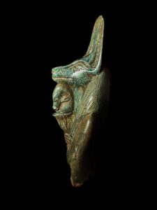 Flame Stone Anubis Statue: Egyptian God of Afterlife - Image 5