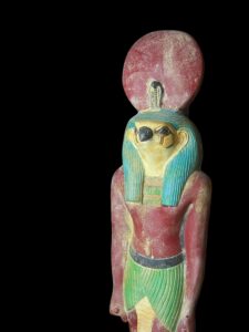 Rare Falcon Egyptian God Ra Statue: God of Sun & Sky - Image 5