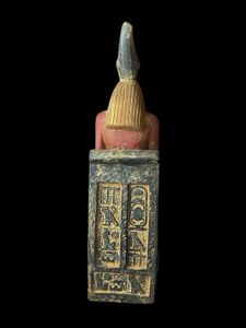 Basalt Egyptian God Horus Statue with Eye of Ra - Image 5