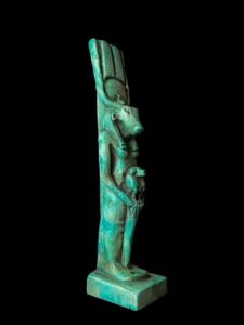 Handmade Goddess Hathor Statuette with God Thoth Baboon, Statue for the Egyptian Goddess Venus - Image 5