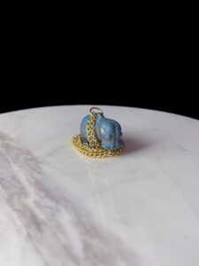Porcelain Egyptian Hippopotamus Amulet: Museum Replica - Image 5