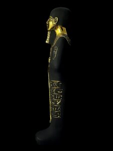 God Ptah Statue: Rose & Black Granite Egyptian Replica - Image 5