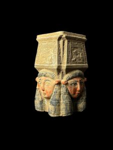 Goddess Hathor Candle Holder, Handcrafted in Egypt, Unique Egyptian Candle Decor - Image 5