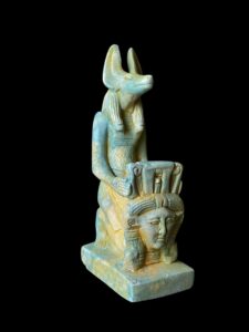 Egyptian God Anubis protecting Goddess Hathor in Egyptian mythology - Image 5