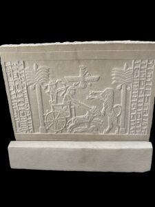 Handmade Darius Seal Stone Relief: Ahura Mazda, Royal Chariot - Image 5