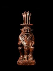Hand Carved God Bes Statue: Egyptian Art Home Decor - Image 5