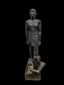 Egyptian Prince Horemakhet Statue with Cobra Goddess Replica - Image 5
