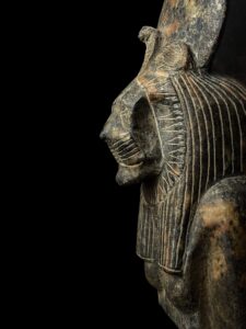 Hand Carved Granite Sekhmet Statue - Egyptian Lion Goddess Figurine - Image 5