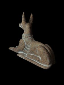 Large Jackal God Anubis statue made in Egypt, Egyptian Anubis sculpture. - Image 5