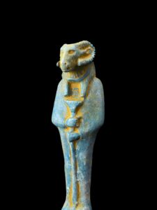 Vintage Ram God Khnum Statue: Ancient Egyptian Decor - Image 5