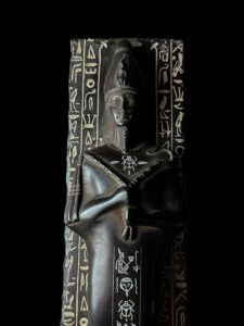 Basalt Egyptian God Osiris Statue: Unique Statuette - Image 5