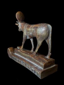 Goddess Hathor Cow Statue: Vintage Egyptian Stone - Image 5