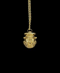 Hand-Carved God Bes Amulet Pendant Necklace - Image 5
