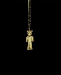 24k Gold Plated Sekhmet Pectoral Necklace - Hand-Carved Egyptian Brass - Image 5