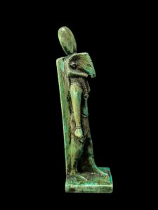 Vintage Ram God Khnum Statue: Ancient Egyptian Decor - Image 5