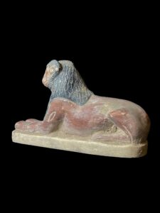 God Amun with sphinx body statue made in Egypt - Image 5