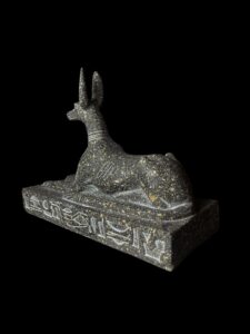 Large Jackal God Anubis statue made in Egypt, Egyptian Anubis sculpture. - Image 5