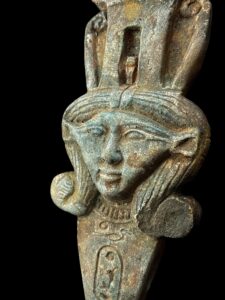 Manifest Handmade Goddess Hathor Statuette , Statue for the Egyptian Goddess Venus - Image 5