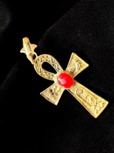 Brass Egyptian Ankh Key of Life Pendant - Image 5