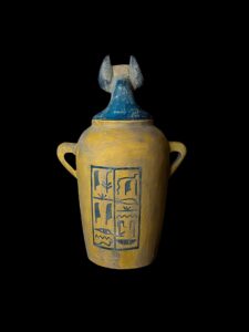 Ancient Egyptian Anubis Jar: God of Afterlife Decor - Image 5