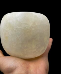 Handcarved Egyptian Alabaster Bowl: Glowing Stone Decor - Image 5