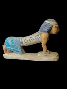 Woman making bread statue from Egyptian Old kingdom, 5th Dynasty. - Image 5