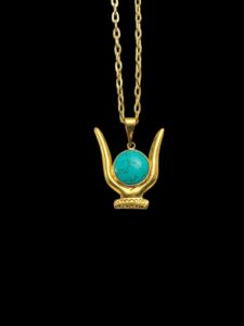 Goddess Hathor horn Amulet - Authentic Egyptian Craftsmanship - Spiritual Protection & Empowerment - Hathor pendant necklace. - Image 5